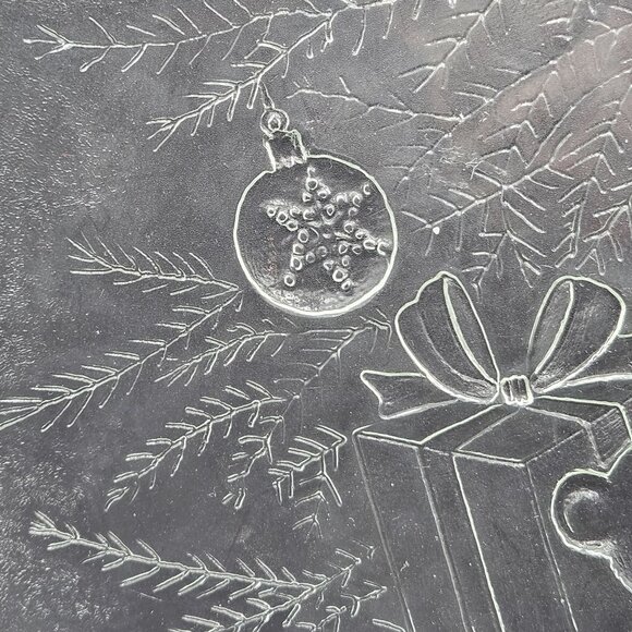 Vintage Glass Plate With Teddy Bear Gifts & Christmas Ornaments Engraving - Picture 3 of 8